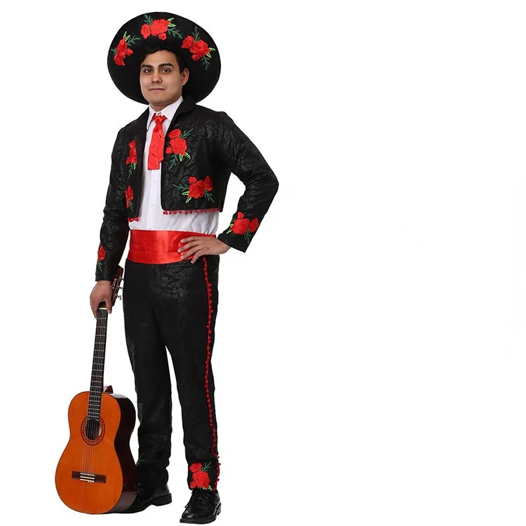 Halloween Costume Mexican Costume Adult Traditional Senorita Costume Men Matador Cosplay Kids Mexican Fancy Dress Cosplay