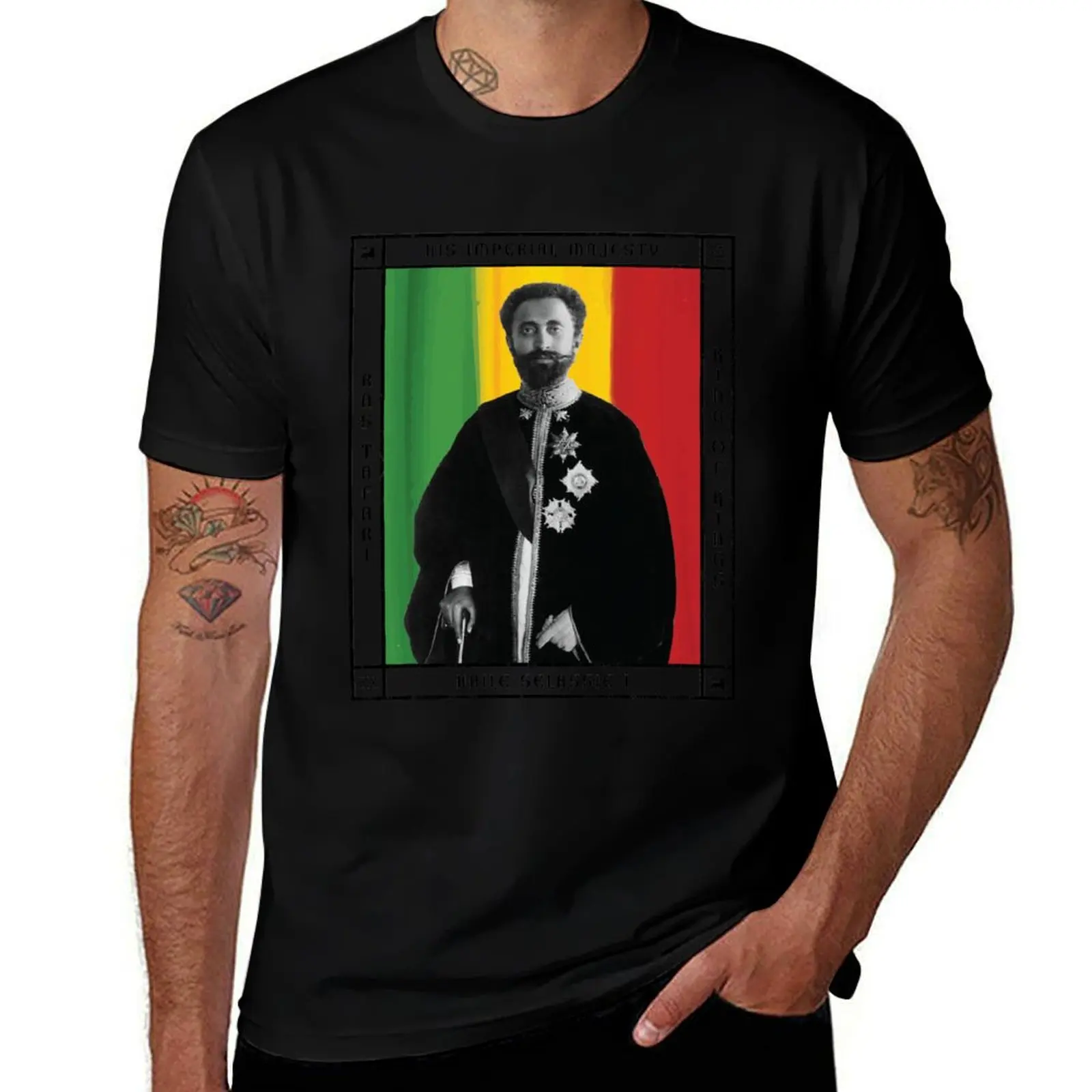 

His Imperial Majesty Haile Selassie I King of kings T-Shirt football t shirt luxury t-shirt customs summer shirt men tshirt