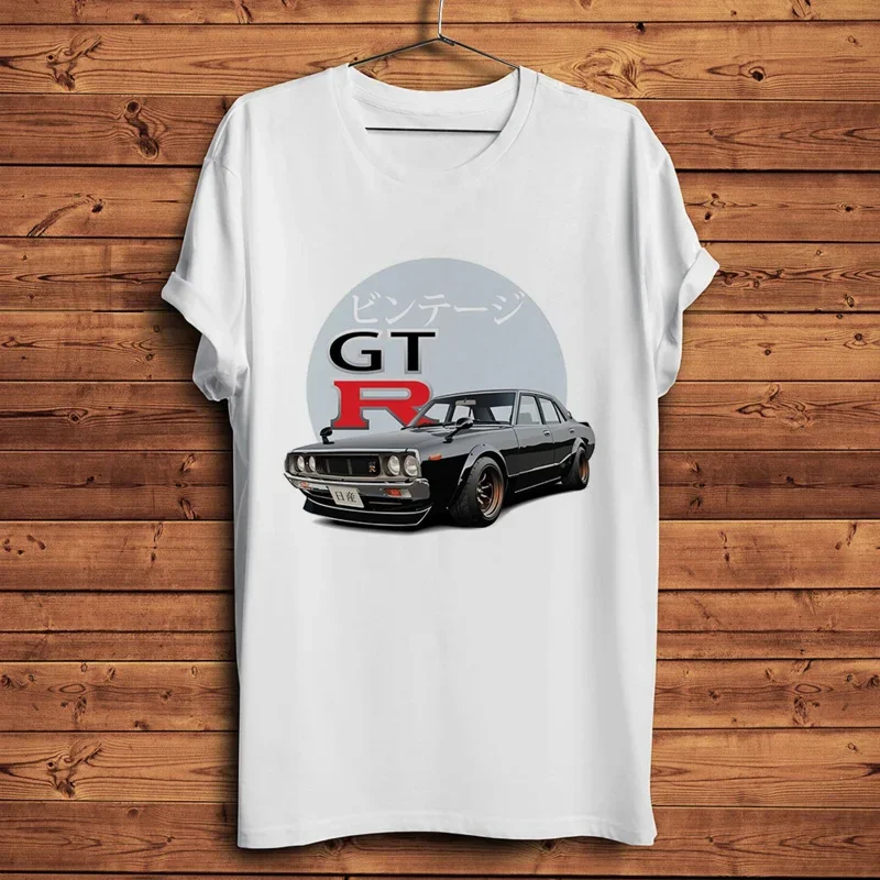 Men's Short Sleeve T-Shirt, Japan, Classic, Gtr-R, Skyline, JDM, Cool, White, Casual, Unisex Streetwear Tee, New, Summer