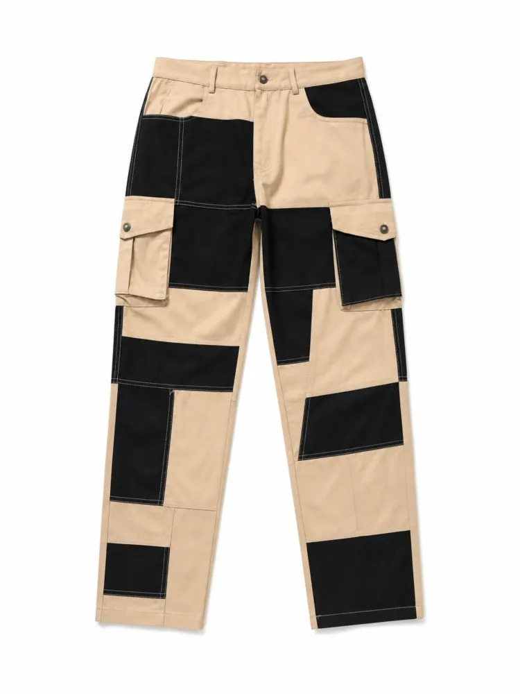 Picture 7: Cotton Men Cargo Pants Khaki Casual Men Tactical Joggers Cargo Multi-Pocket Fashion Black Army Light Trousers Work Wear Workwear