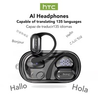 HTC NE37 AI Translator Earphones Wireless Headphones Bluetooth 6.0 OWS Sports Gaming Noise Reduction Headset IP55 Waterproof