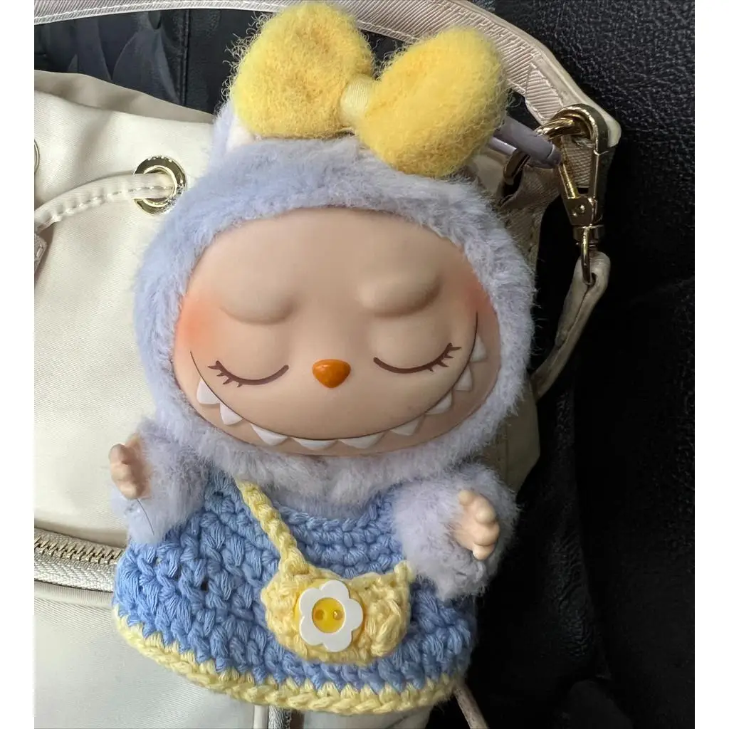 For 17cm Liila Lucky cat for Labubu baby macaron cute clothes Match Hoodies Dolls Accessories Cute Decoration Little Clothes