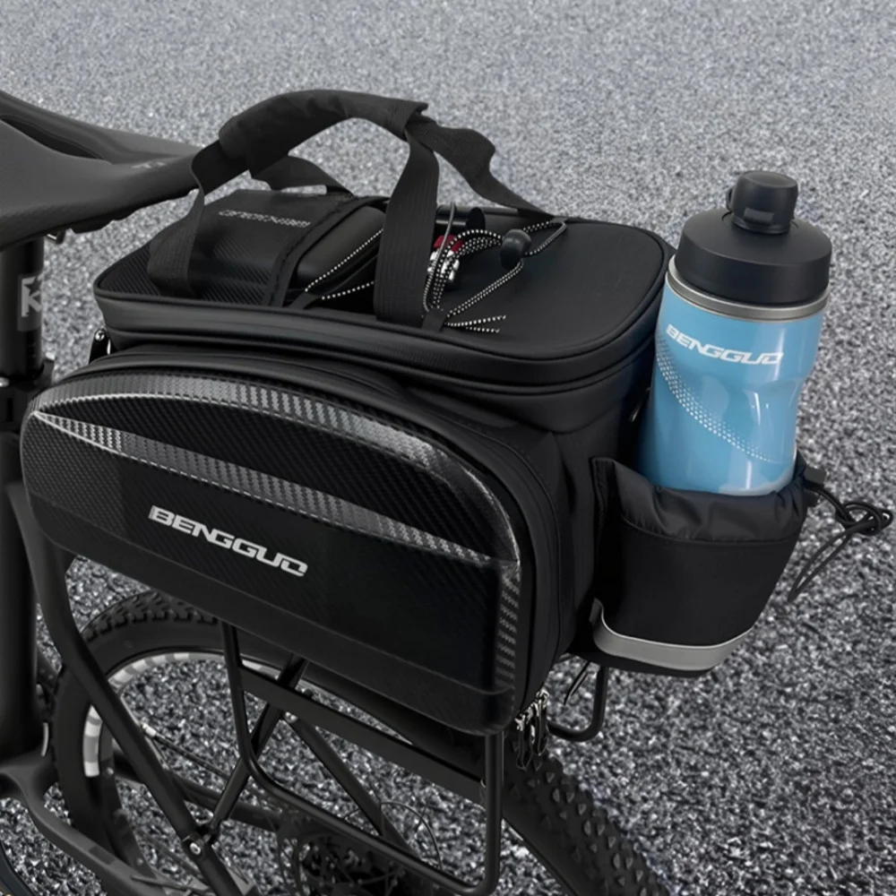 

1.7L Bike Bags Large Capacity Bicycle Carrier Bag Foldable Rear Seat Bag Bike Rear Organizer Basket Waterproof Seat Saddle Bags