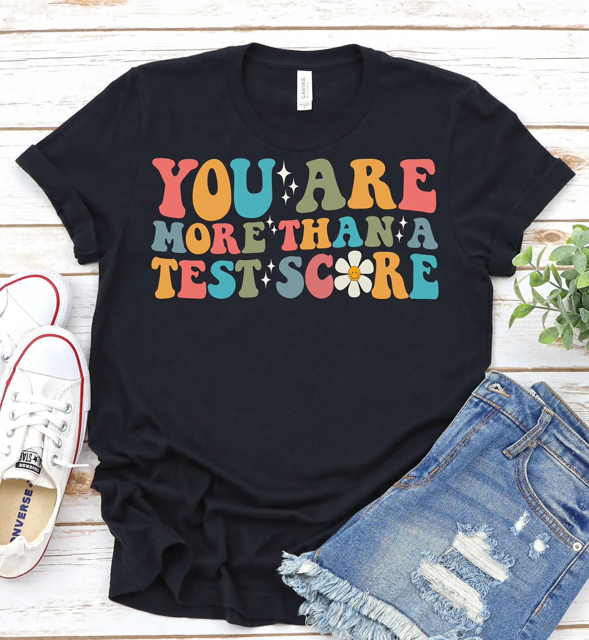 You Are More Than A Test Score Teacher T Shirt Day Testing State Exam