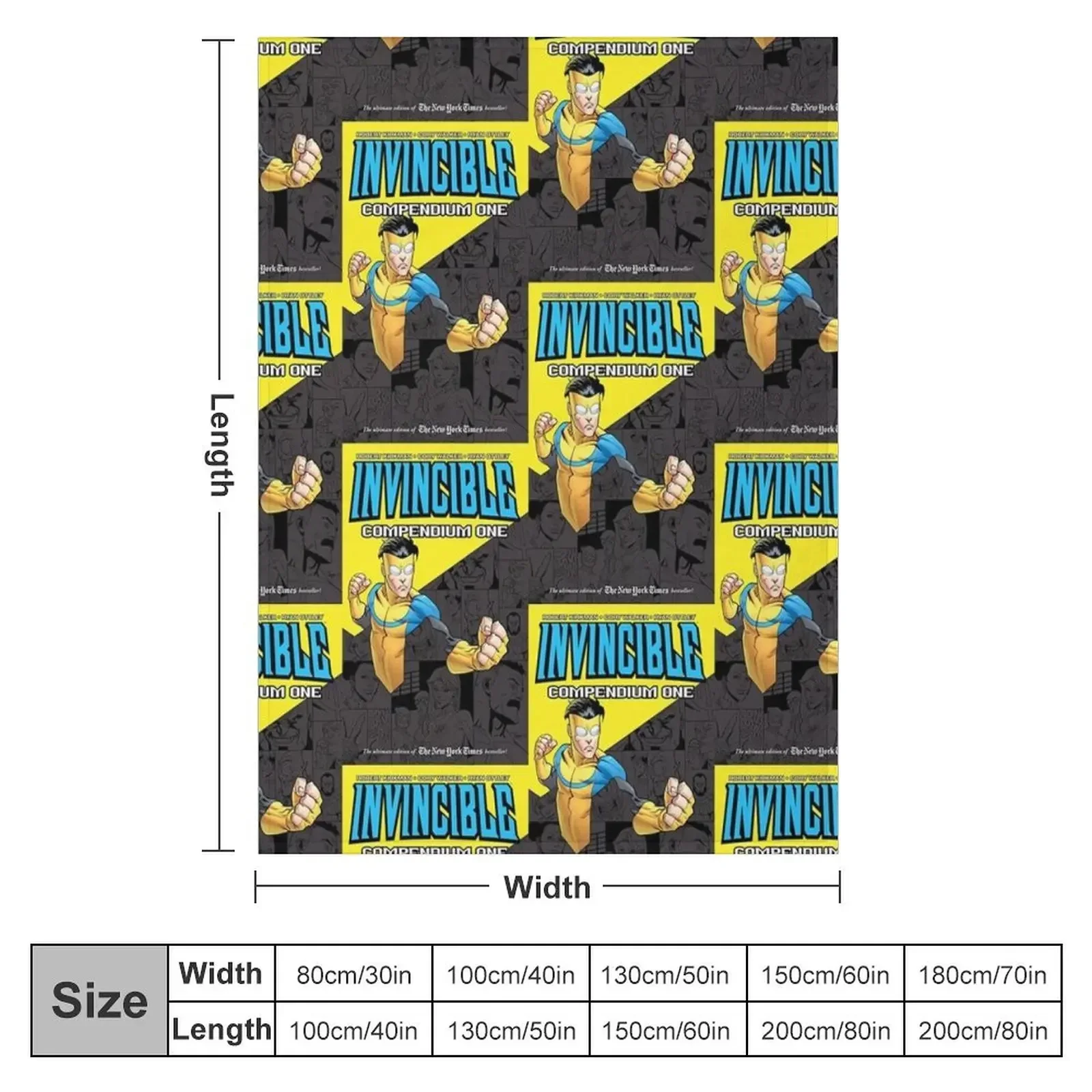 invincible cover Throw Blanket Multi-Purpose Travel Blankets