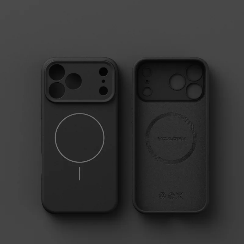 Funda de silicona líquida para Magsafe Mag Safe iPhone 17 Air 16E 16 E 15 Pro Max 14 13 12 17Air 17Pro, mate, accesorios 5