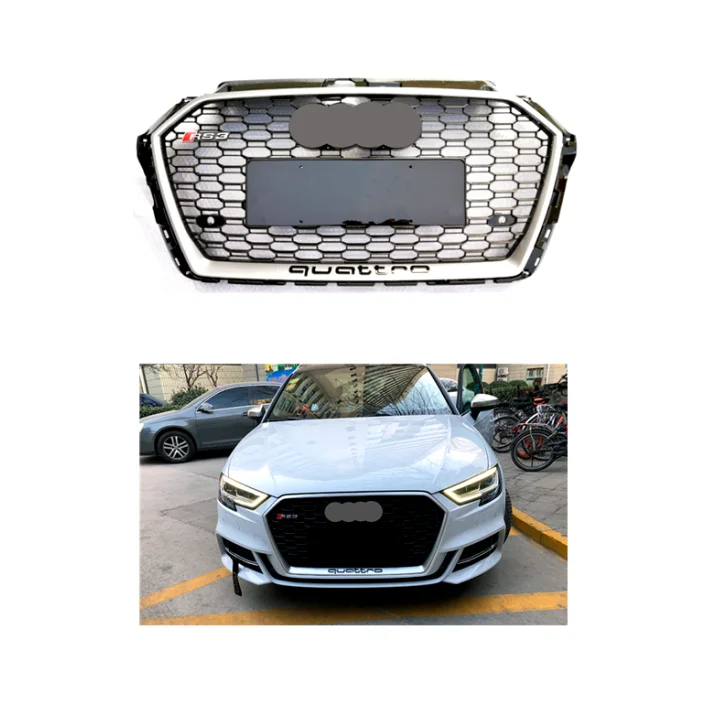 

Аксессуары для Audi A3 RS Honeycomb Sport Grill для Audi A3 S3 8V 2017-2019 Facelift RS3 Style Audi A3 8V Передняя решетка