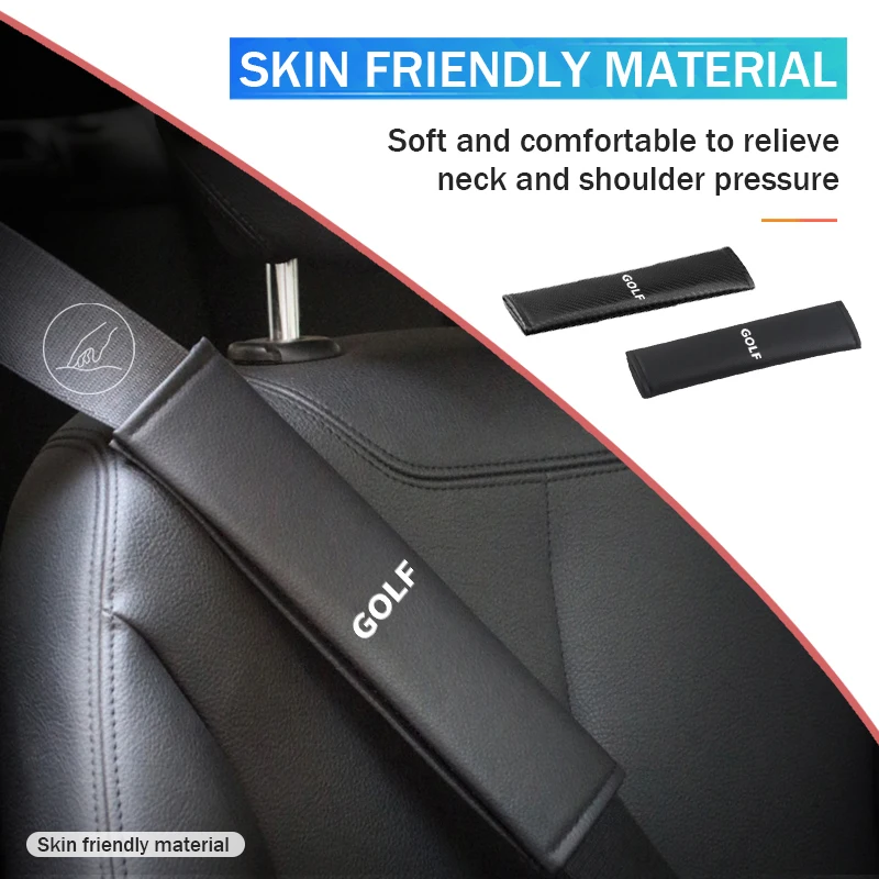 

Car Sticker Cup Holders Car Belts Covers Padding Carbon Fiber Belt Shoulder Accessories For Volkswagen VW Golf Jetta Passat Mk4