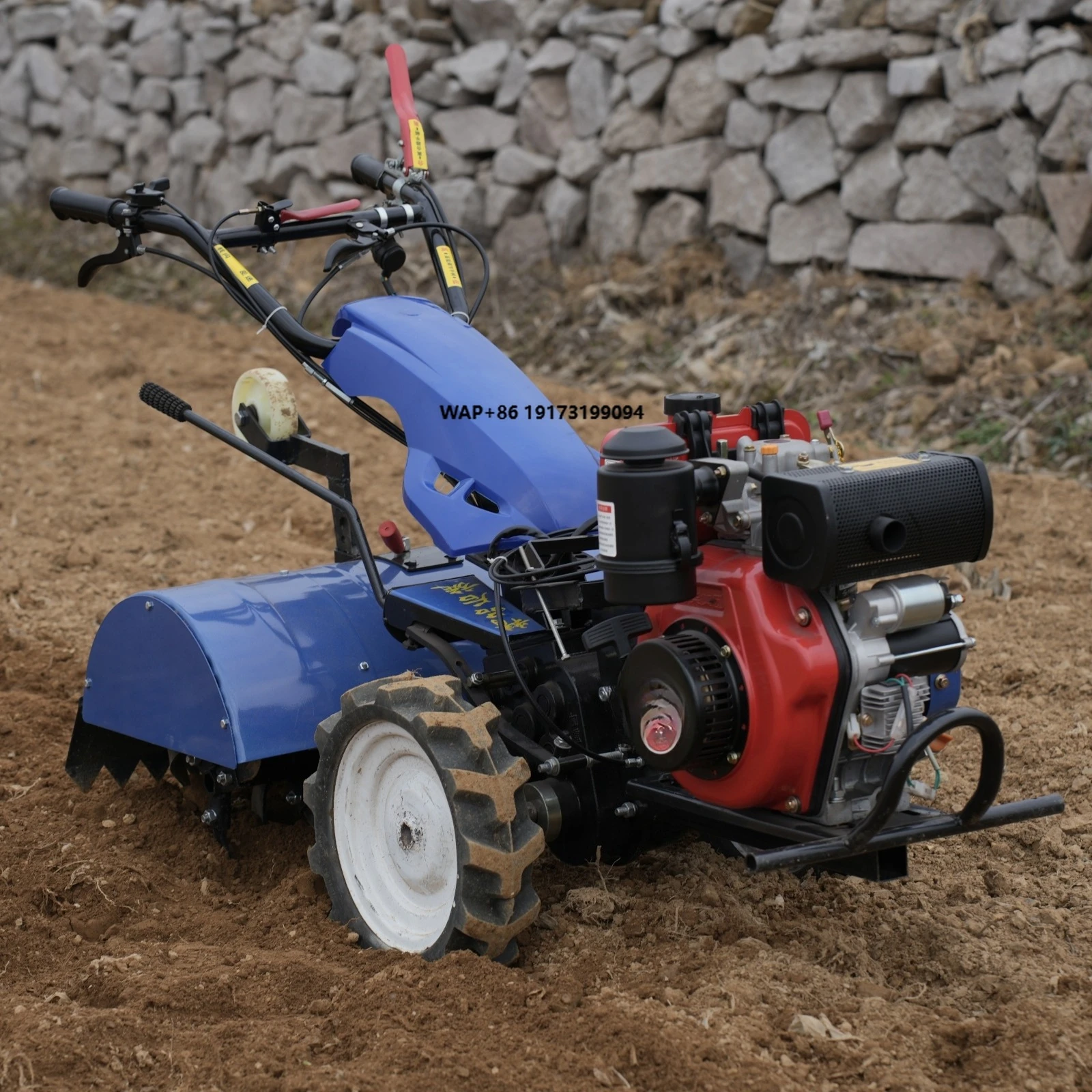 

6HP Quality Micro Tiller Agricultural Machinery Rotary Tilling Ditching Functions for Paddy Field Seeder Accessories