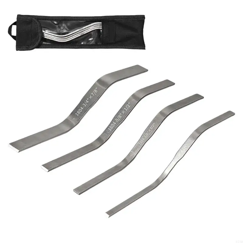 4 قطعة أداة مجرفة البناء المهنية متعددة الحجم الفولاذ المقاوم للصدأ المعجون القاطع 3/8 4 3/8 2 5/8 "x1.2" 3/4 8