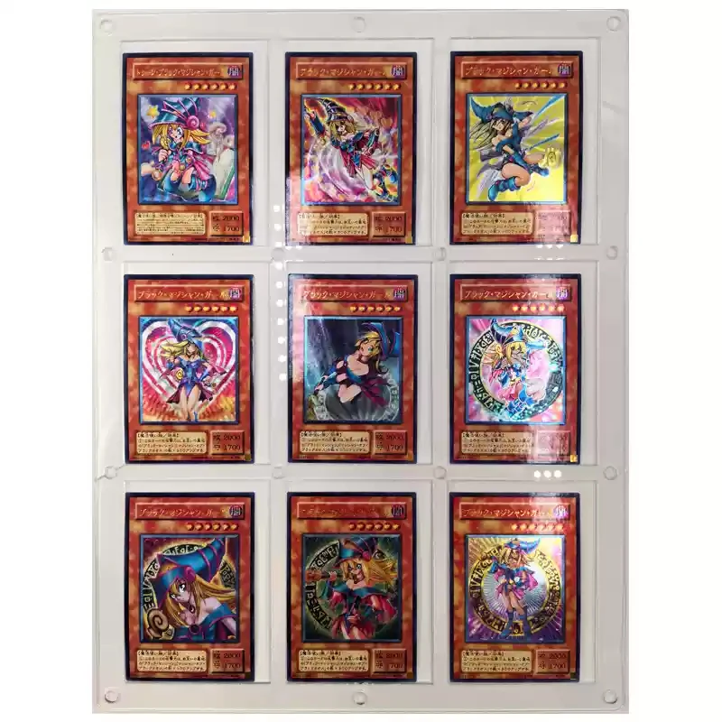 

9Pcs/ Set Yu-Gi-Oh! TCG DIY Self Made Coarse Flash Black Magician Girl Utr Sky Striker Ace Collection Card Gift