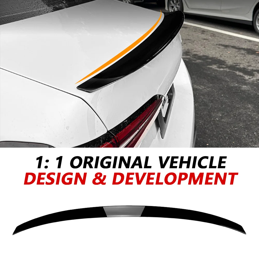 سبويلر خلفي طراز M5 لسيارة BMW 5 Series I5 G60 2024 + طقم هيكل رياضي أسود لامع غطاء صندوق السيارة ملحقات BMW تحديث السيارة