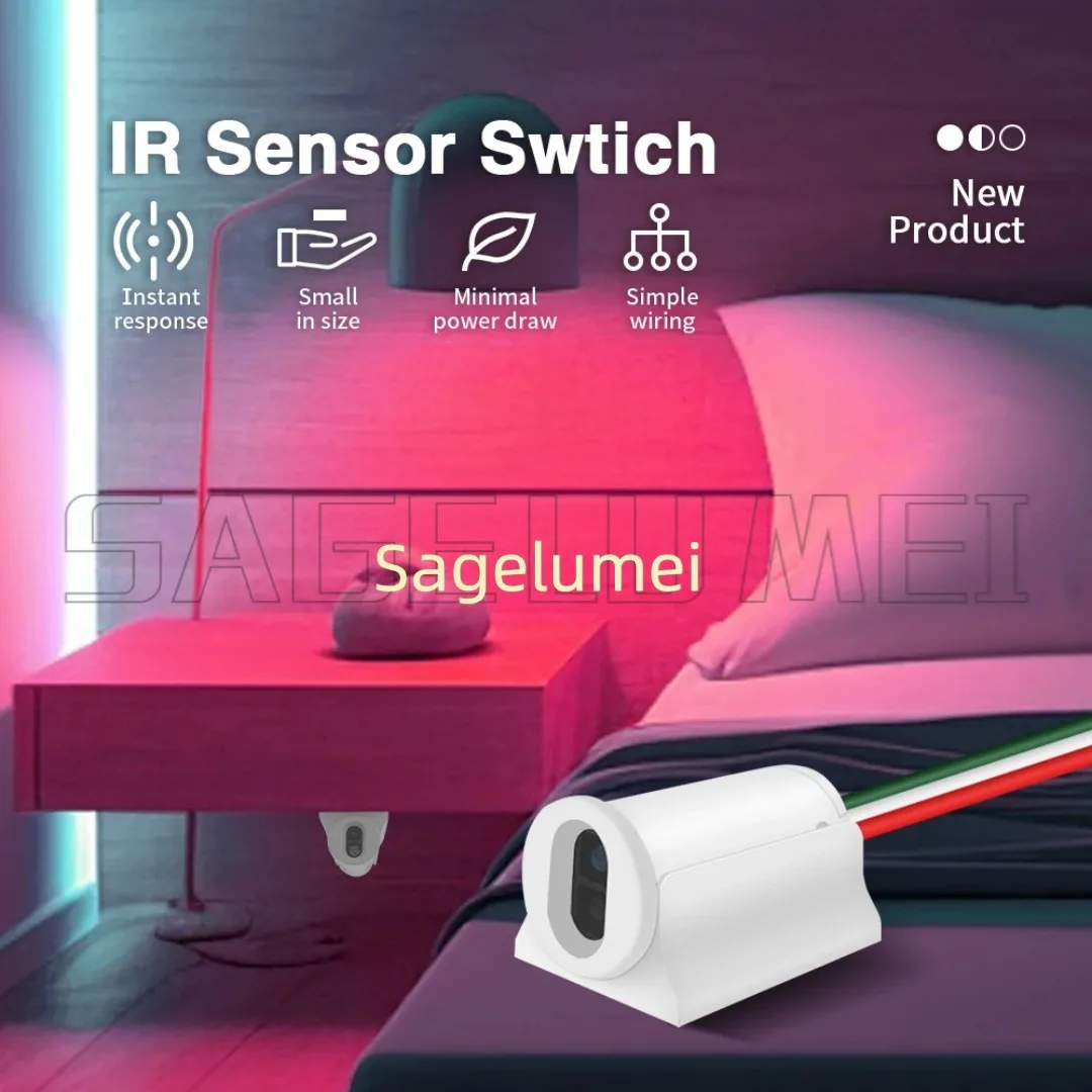 ESP32 WLED Digital LED Controller 015WL 016WL 017WLRGBIC Dynamic Lighting IR Switch Sensor Gesture-Aware Trigger WS2811 SK6812
