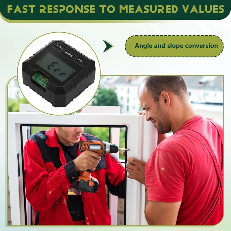 Mini Digital Protractor Inclinometer Electronic Goniometer Level Angle Measurement Meter Finder Level Box Black-A68X view 6