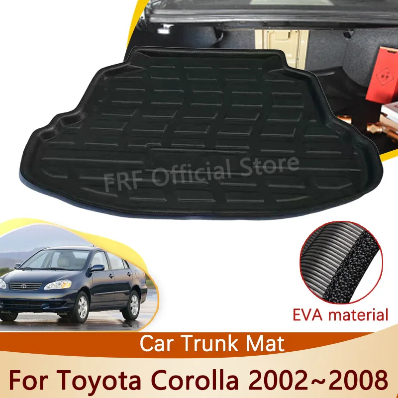 

Trunk Mat For Toyota Corolla E120 E130 2002~2008 2006 2005 2004 2003 Accessories Floor Tray Waterproof Liner Cargo Boot Carpet