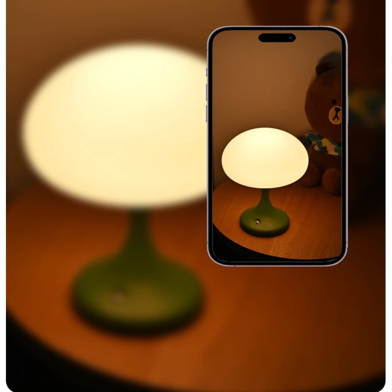 素敵な充電テーブルランプ寝室のベッドサイドの雰囲気ランプ夜の光