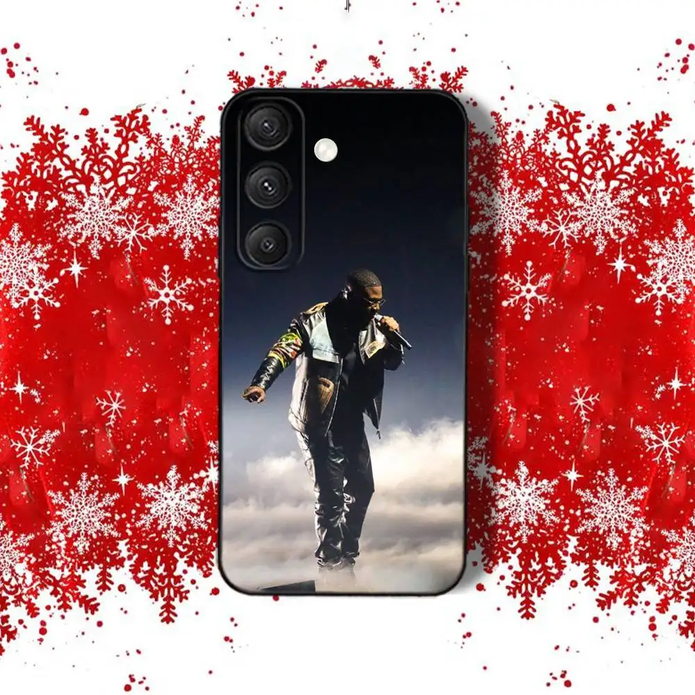 حافظة هاتف COOL N-NI Singer Ninho-ES لهاتف سامسونج S22، S24، S25، S23، S20، S30، S21، Ultra، 4G، Plus، 5G، Fe، Lite باللون الأسود