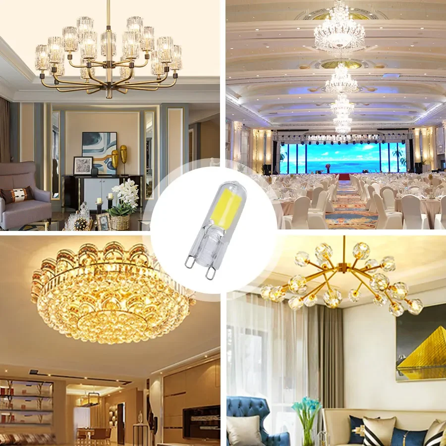 G9 LED Light Bulb AC 220V 5W 7W 10W Glass Body Home Chandelier Spotlight Replace 20W 30W 40W Halogen Lamp Lampara LED Lamp