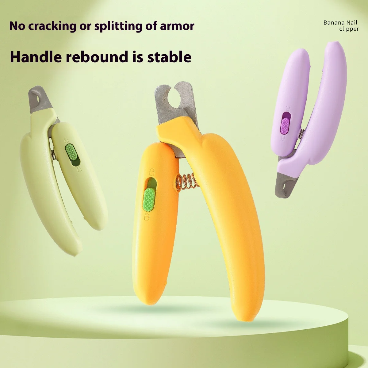 

Машинка для стрижки ногтей в форме банана для домашних животных - безопасный триммер для кошек, собак, кроликов, маленьких домашних животных, предотвращает кровотечение, профессиональный инструмент для ухода