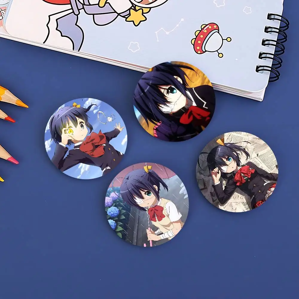 Chuunibyou RikkaS Takanashi Cell nuevos broches botón suave Pin divertido tonto Gnarpy en un monopatín Meme insignia colección regalos