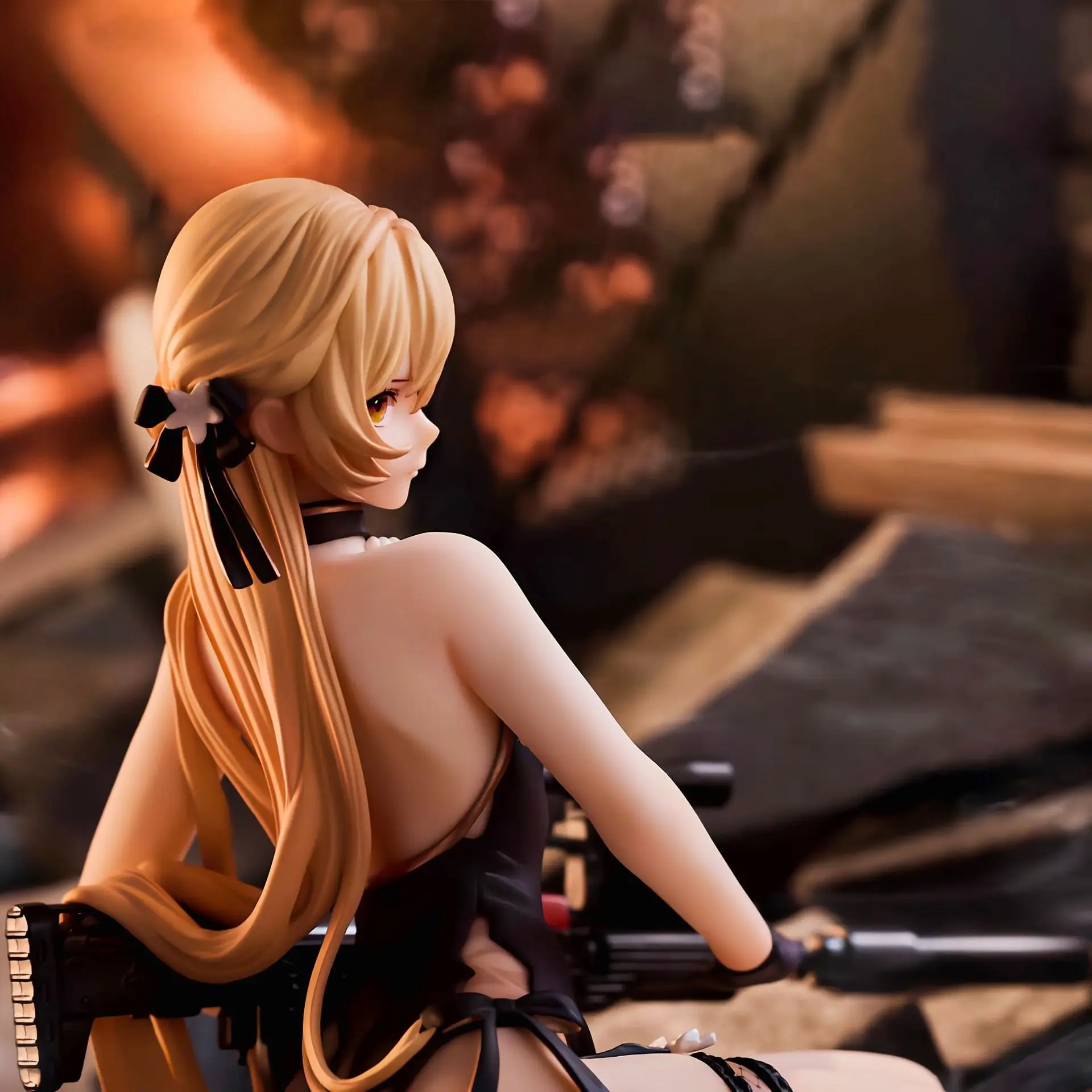 Game Girls Frontline Ots-14 Sitting Posture Action Figure Pvc Model Toys Doll Statue Desk Decor Car Ornament Collectible Gifts view 4