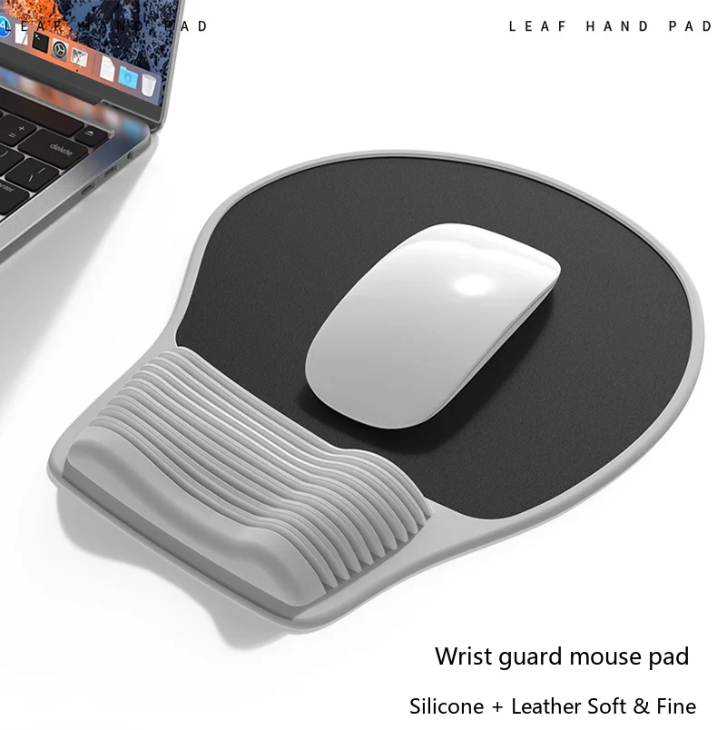 X2 Silikon-Handgelenkauflage Mauspad Ergonomische Schreibtischunterlage für Büro und Gaming 10 Klassische Farboptionen – Detail 2