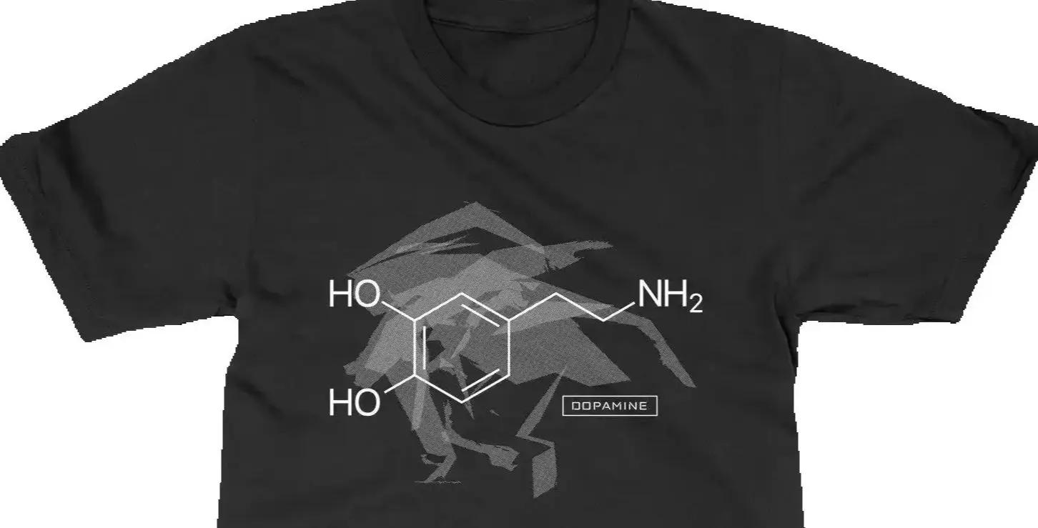 

Neuro Hormone Drug Chemistry Experiment Dopamine Molecule T-Shirt 100% Cotton O-Neck Short Sleeve Casual Mens T-shirt Size S-3XL