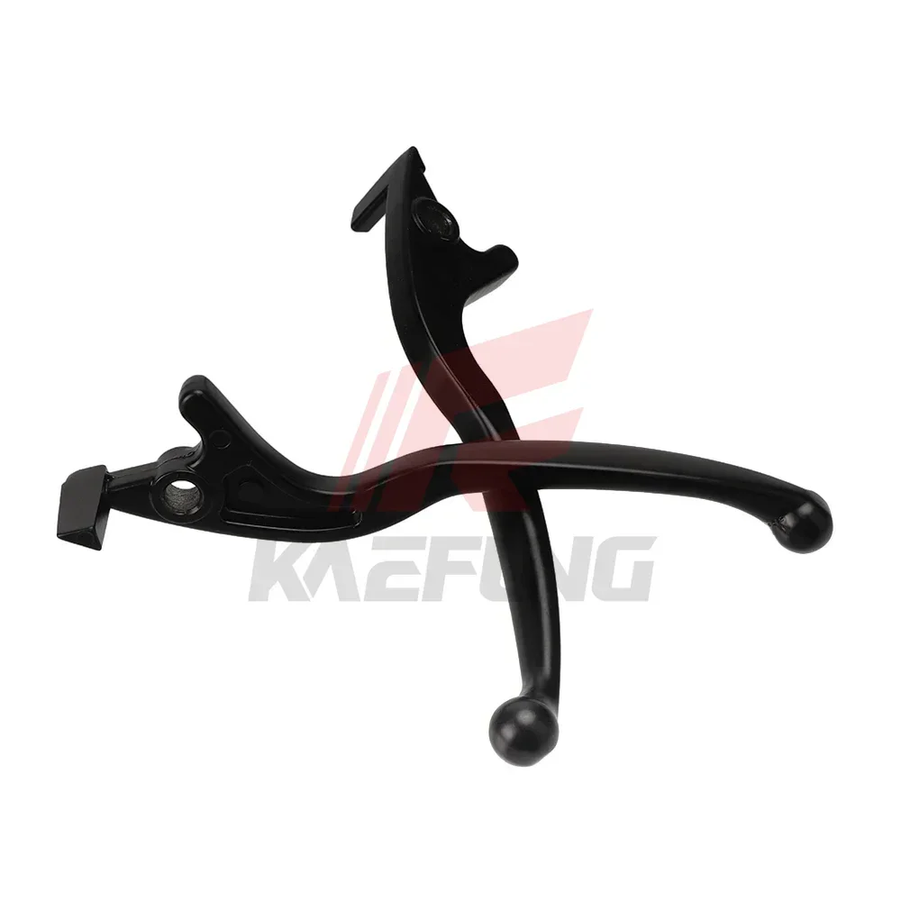 Motorcycle Left / Right Side Black Hydraulic Brake Handle Lever Aluminum Alloy Black Replacement For Scooter Motorcycle Moped