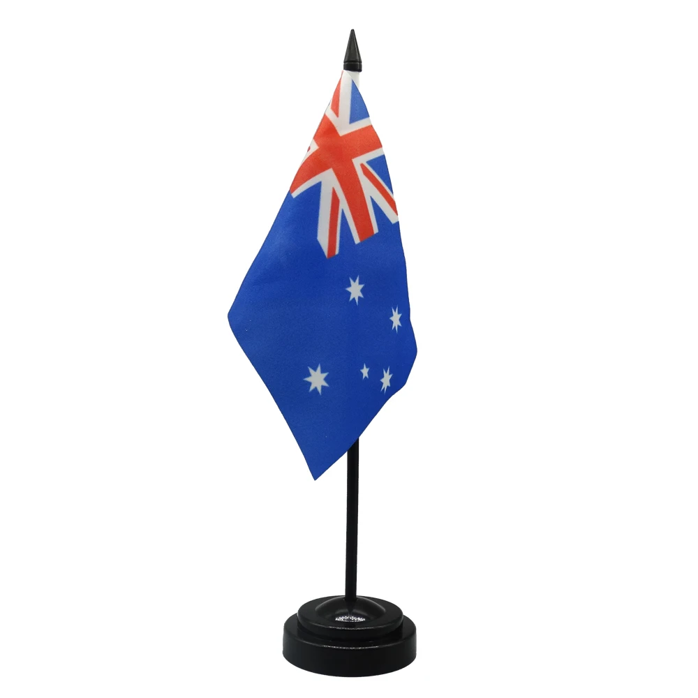 Australia Desk Flag 4x6inch Conference Negotiation Flag Product Display Office Top Desk Ornaments Flags