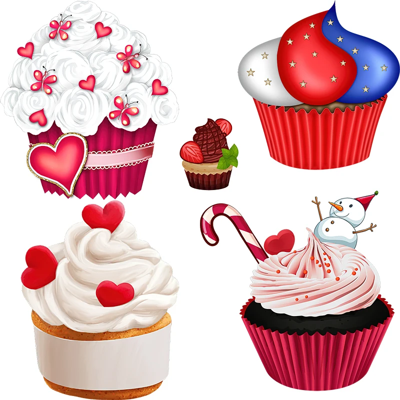 Three Ratels C043 Colorful sweet romantic dessert cartoon sticker kitchen refrigerator wall sticker gift decal