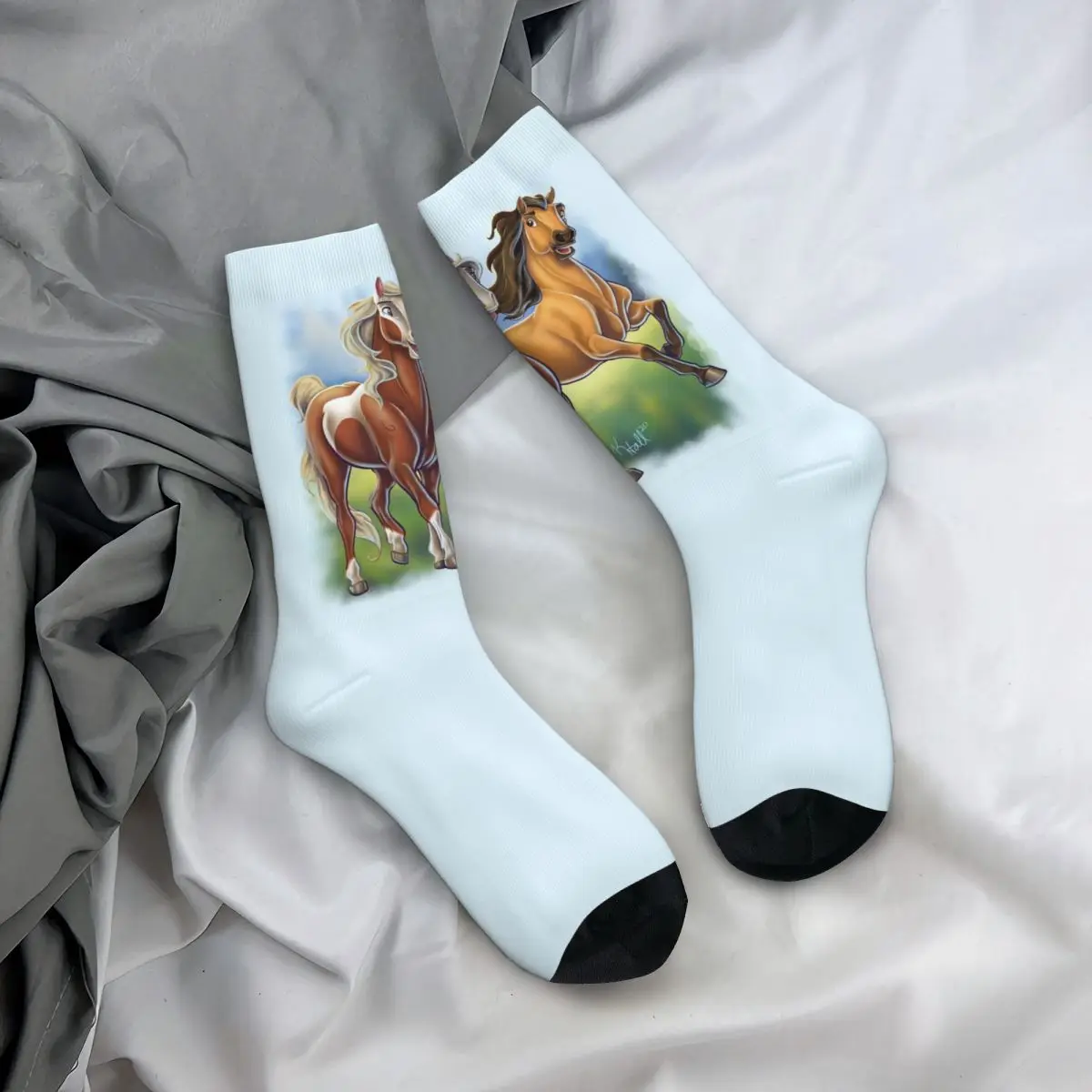 スピリットアンドレインソックス原宿スーパーソフトストッキングオールシーズンロングソックスアクセサリーユニセックスクリスマスギフト用