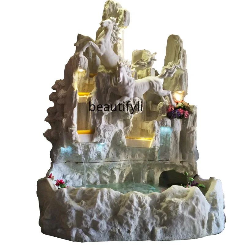 European Style Fountain Water Club Hotel Villa Rockery Fish Pond Waterscape Decoration Lucky Decoration