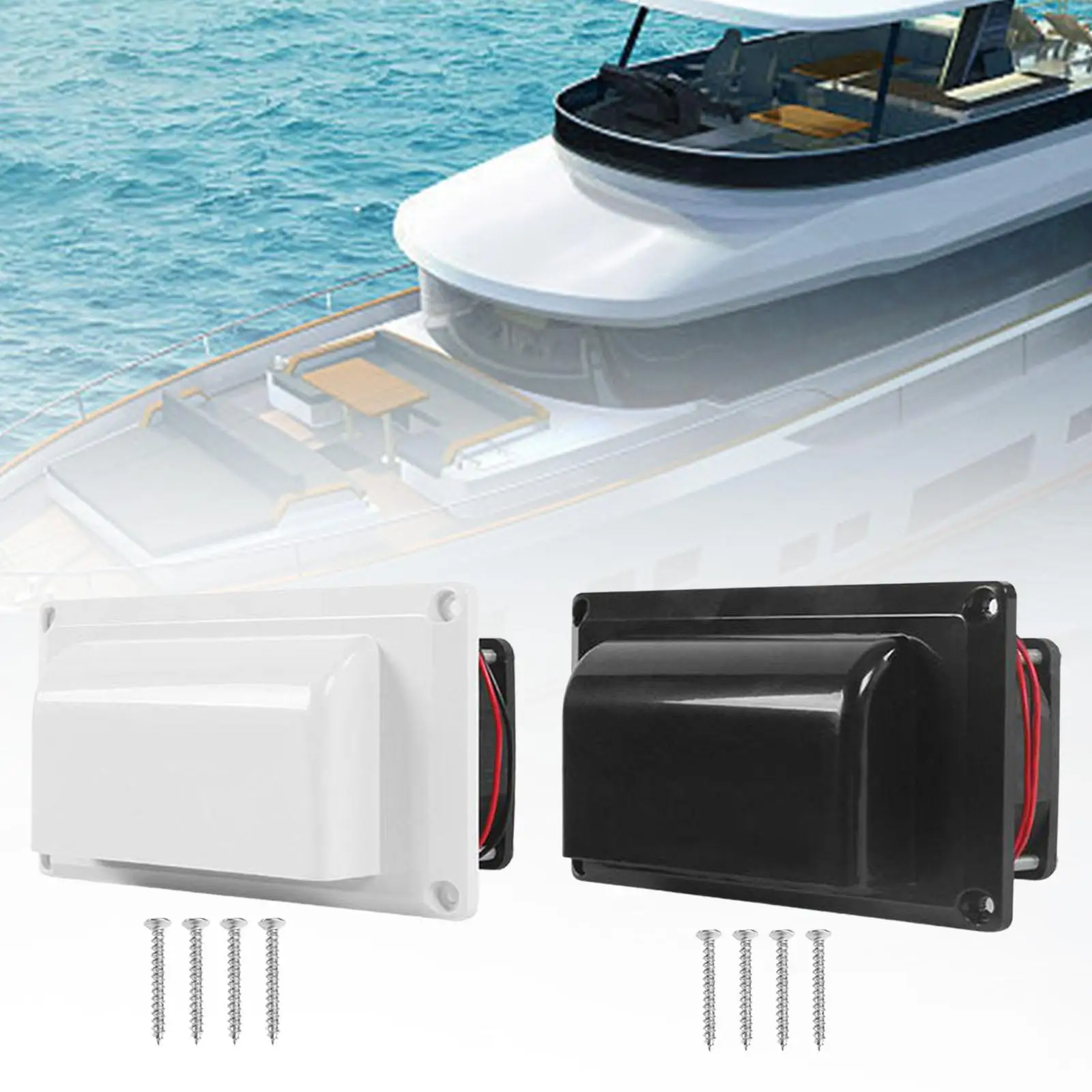 Side Ventilação Exaustor, Acessórios de Montagem, Substitui Air Vent, RV, Barco Marinho, Iate, Motorhome, Caravana, 12V