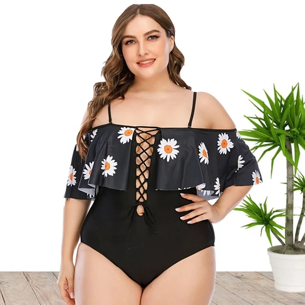 

Plus Size Sexy Floral Print Swimwear Bikini Beachwear For Women Wholesale China