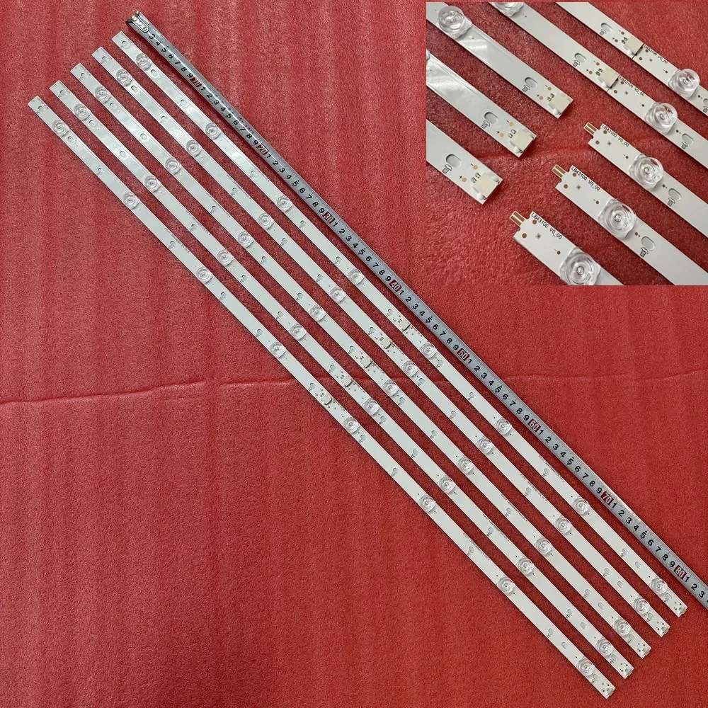LED Backlight Strip for 43PUS7334/12 43PUS6704/12 43PUS6754/12 LBM430M0801-EN-1(0) LB4310D V0_00 TP430U3-EQYSM.G