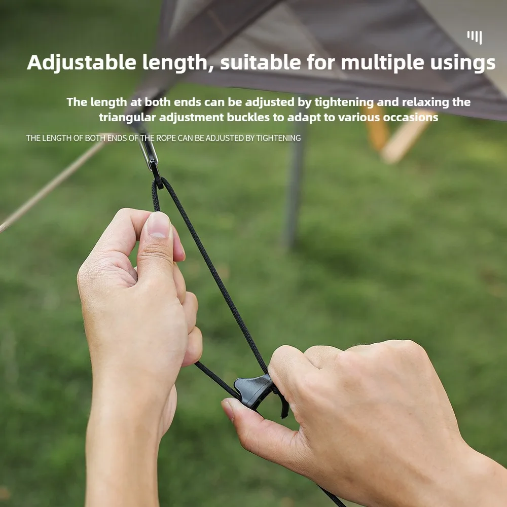 ISE MOUNT Portable outdoor clothesline Multifunctional camping clothesline Adjustable lanyard clothespin canopy lanyard