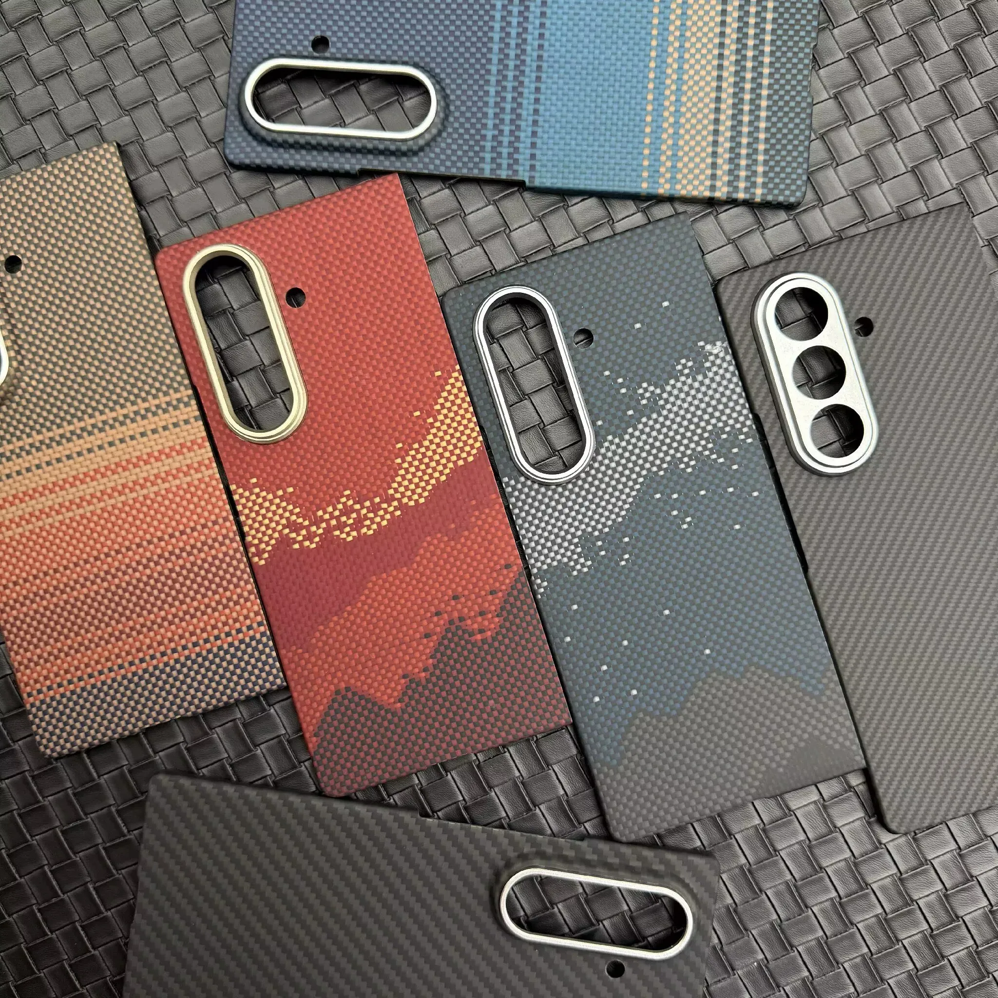 

Чехол из углеродного волокна для Samsung Galaxy Z Fold 7, ультратонкий защитный чехол из арамидного волокна