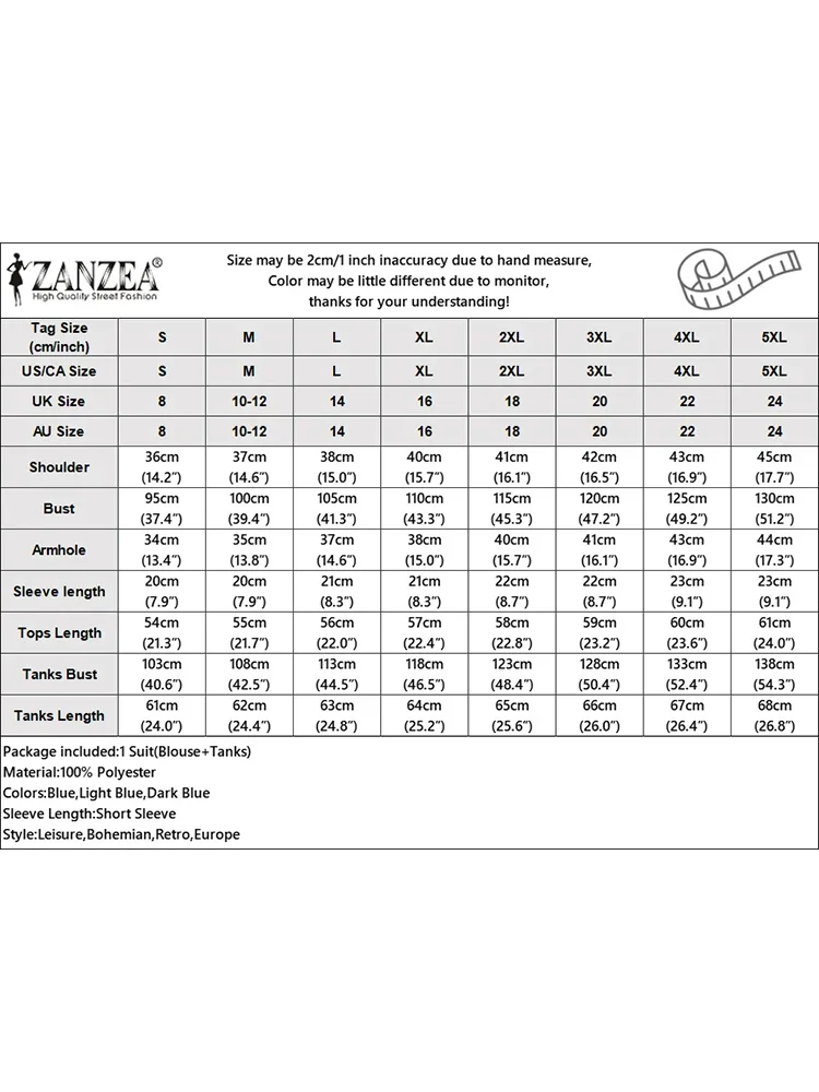ZANZEA – ensemble deux pièces pour femmes, chemisiers et débardeurs d'été, col rond, manches courtes, couleur unie, chemise de travail élégante, surdimensionnée