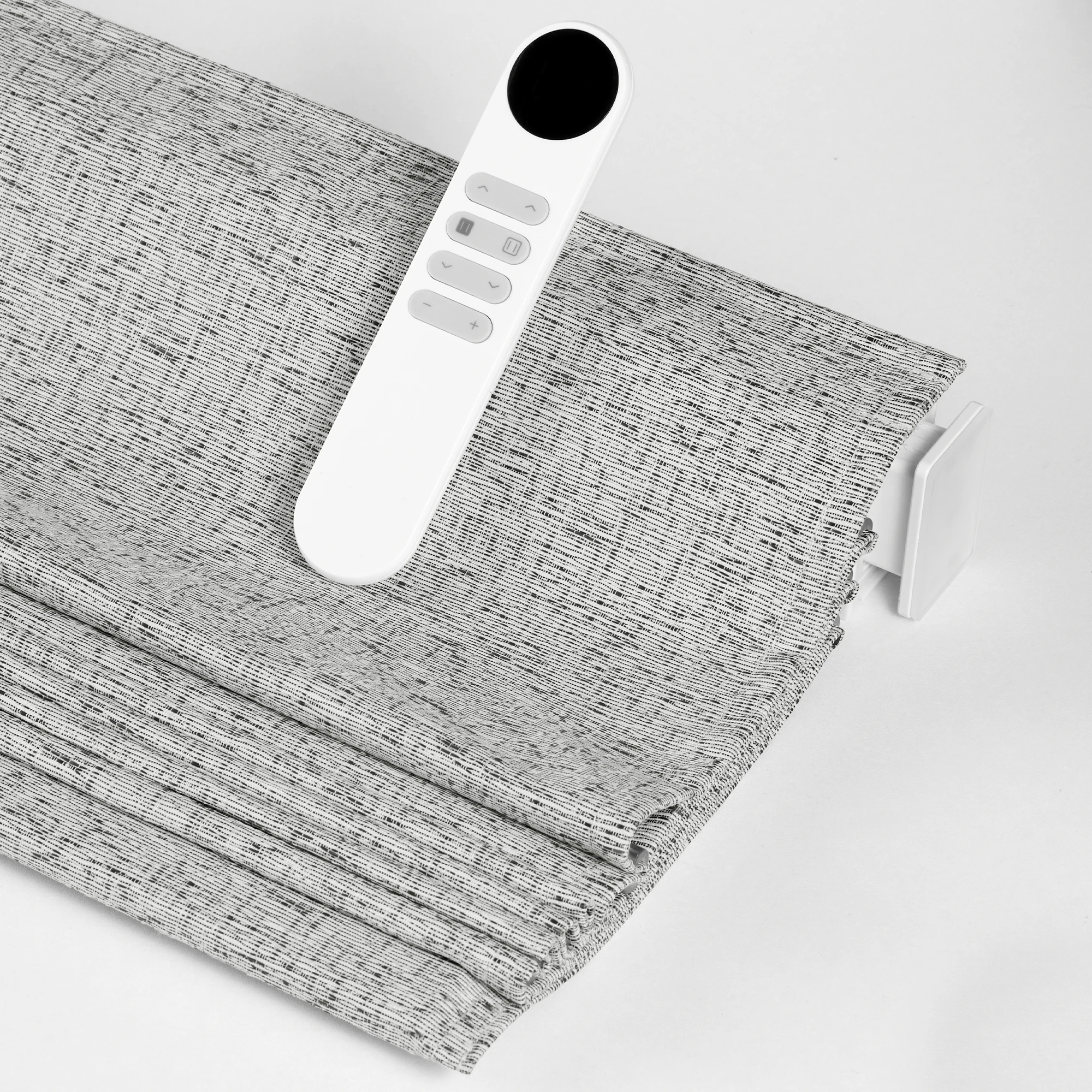 Pocageum Custom Size Color Smart Electric Roman Blinds Wifi Remote Control Blackout Window Shades for Home Bedroom Living Room