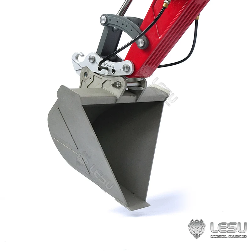 LESU 1/14 excavator ET35 modified quick-release metal trapezoidal bucket