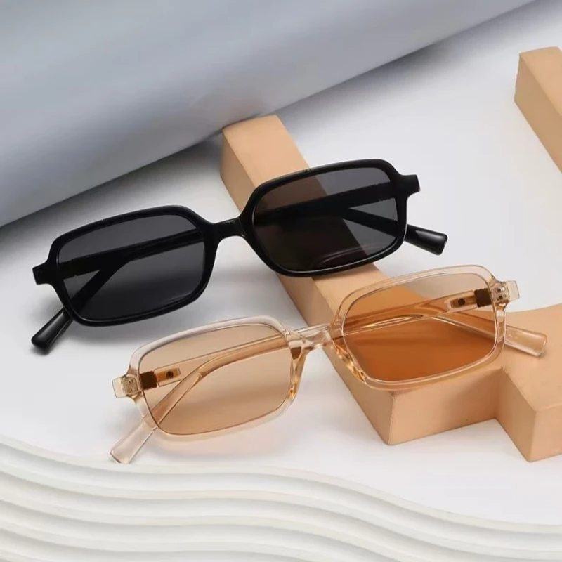 

Retro Square Small Frame Sunglasses 2025 Trendy Personalized M-letter Glasses UV400 Anti UV Sunscreen Outdoor Travel Sunglasses
