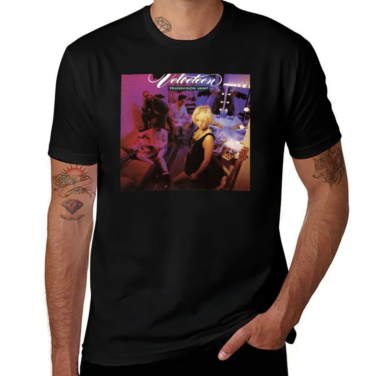 

Transvision Vamp Velveteen T-Shirt summer tops graphic t shirt vintage tops vintage anime shirt Men's t-shirt