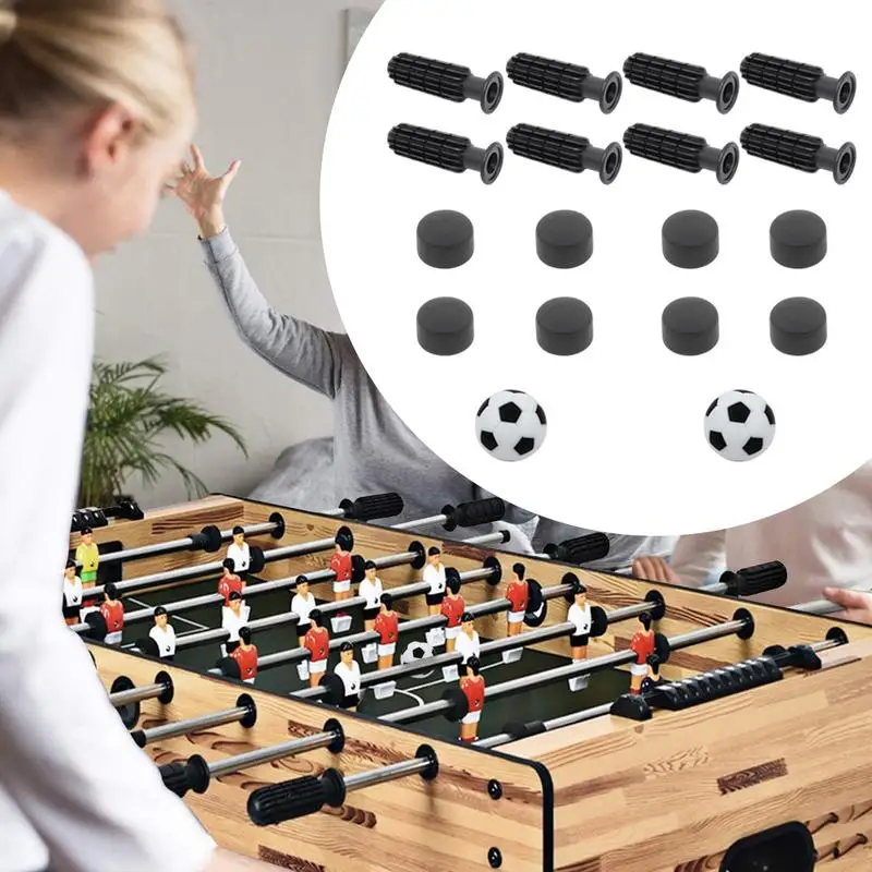 Table Football Set Toothed Soccer Handle For Table Football Replacement Parts Outdoor Play Toys Non-Slip Indoor Game Accessories