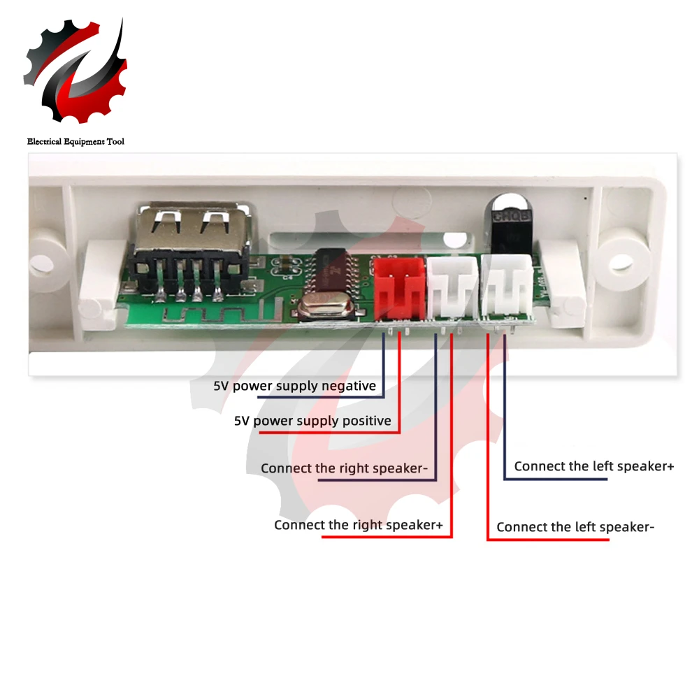 Imagem -03 - Faça Você Mesmo Kit Eletrônico Alto-falante Bluetooth Eletrônica Faça Você Mesmo Kit de Projeto de Solda Prática Ensino Alto-falante Estéreo Bluetooth Branco