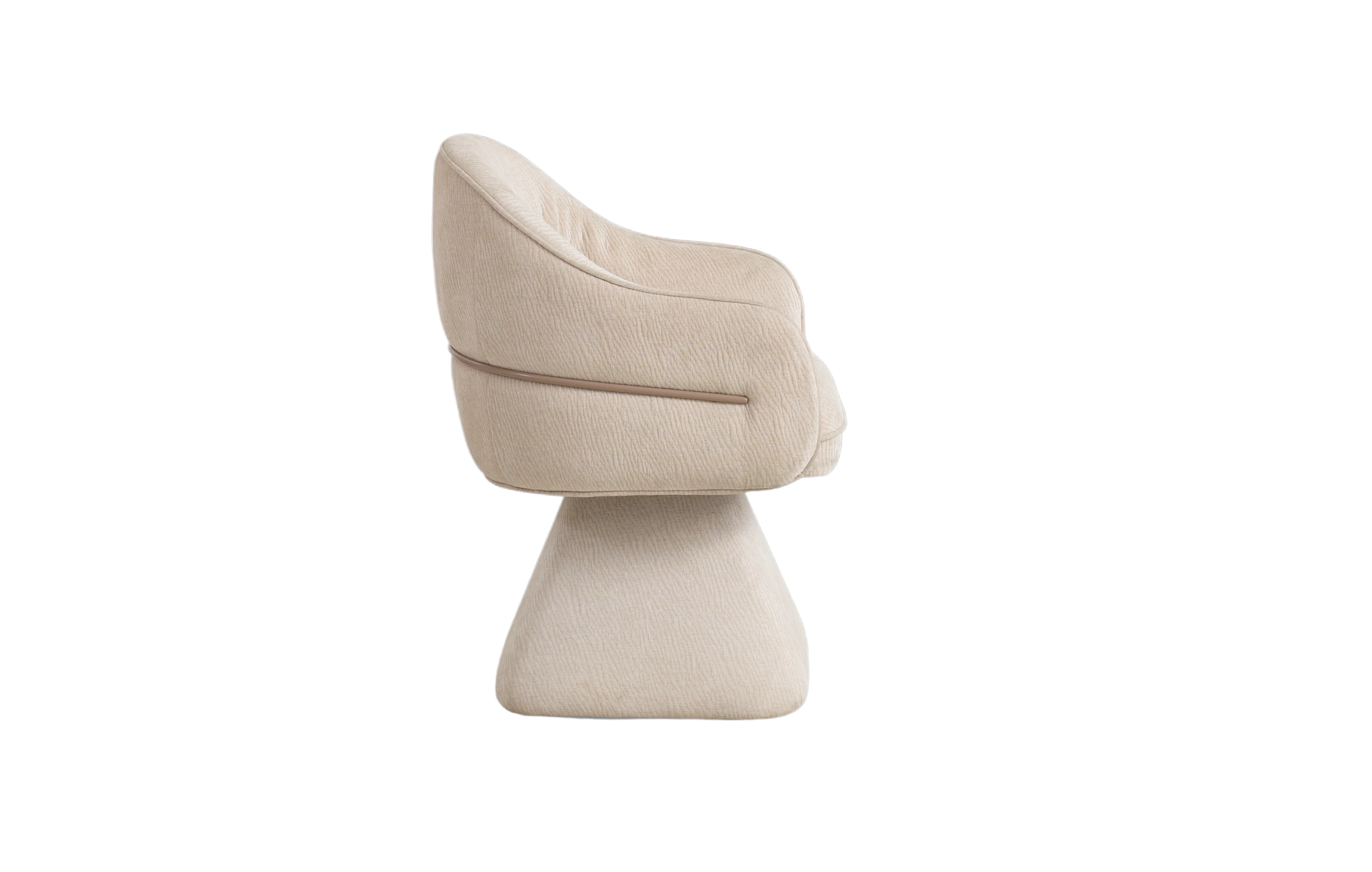 Living Room Modern Leisure Chair Soft Velvet Fabric Steel Frame Eco-Friendly Comfortable Seat