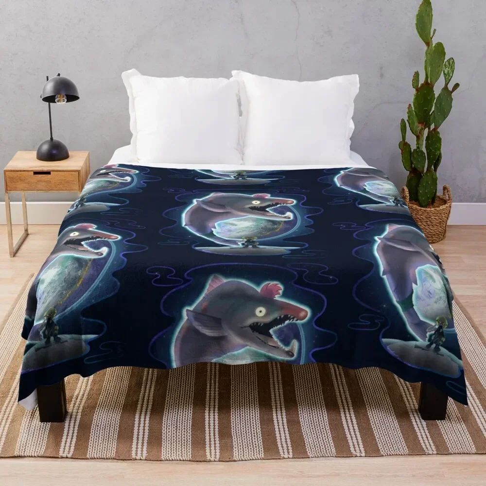 

Mega Fish Throw Blanket Warm Plush Fuzzy Blanket for Living Room