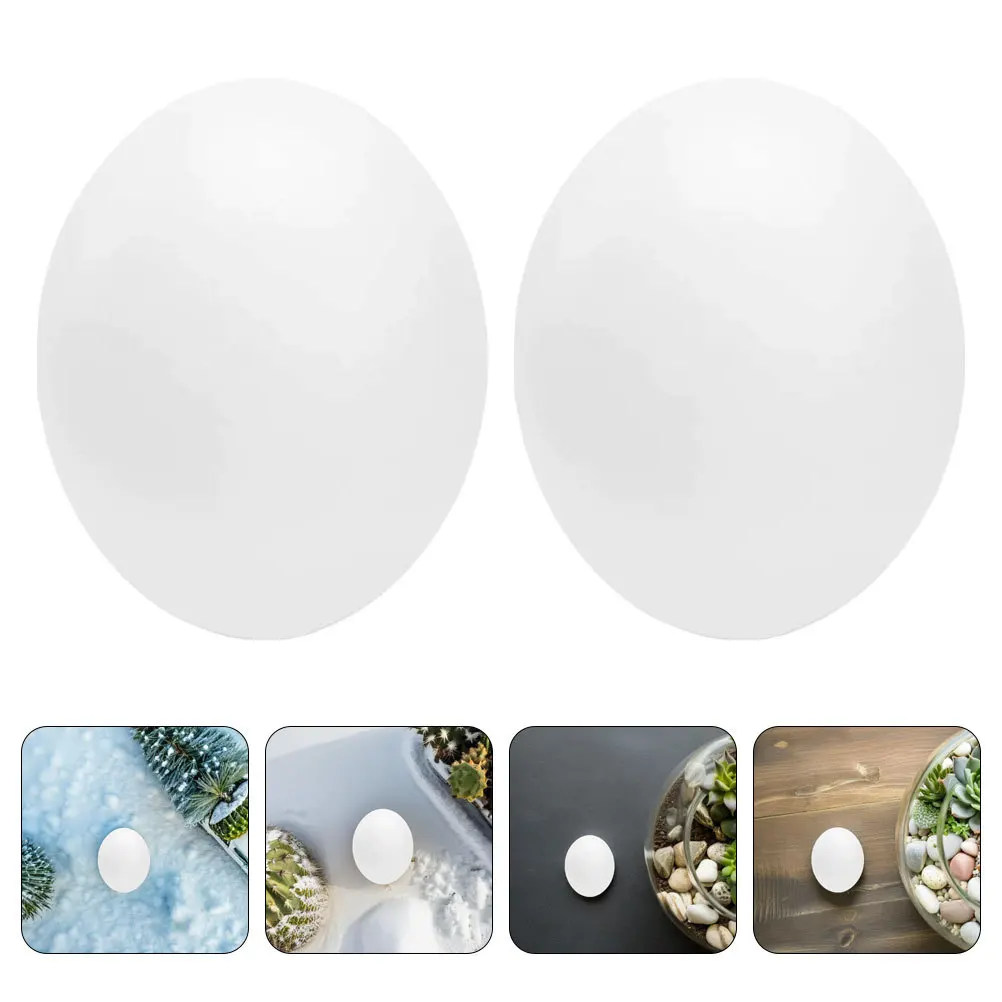 Huevos de pájaro artificiales realistas, plástico ligero resistente al desgaste para entrenamiento, simulación de nido, accesorios para incubar loros, 12 Uds.