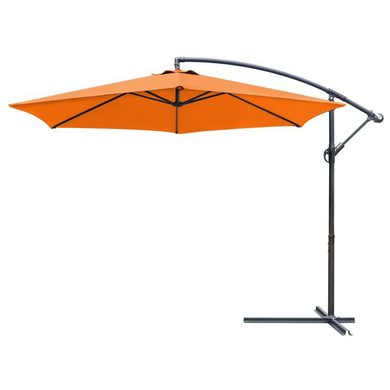 Outdoor Modern 2.7m 3m 3.5m Luxurious Garden Patio Beach Cabana Umbrella with Rotating Handle for Courtyard & Hotel Use