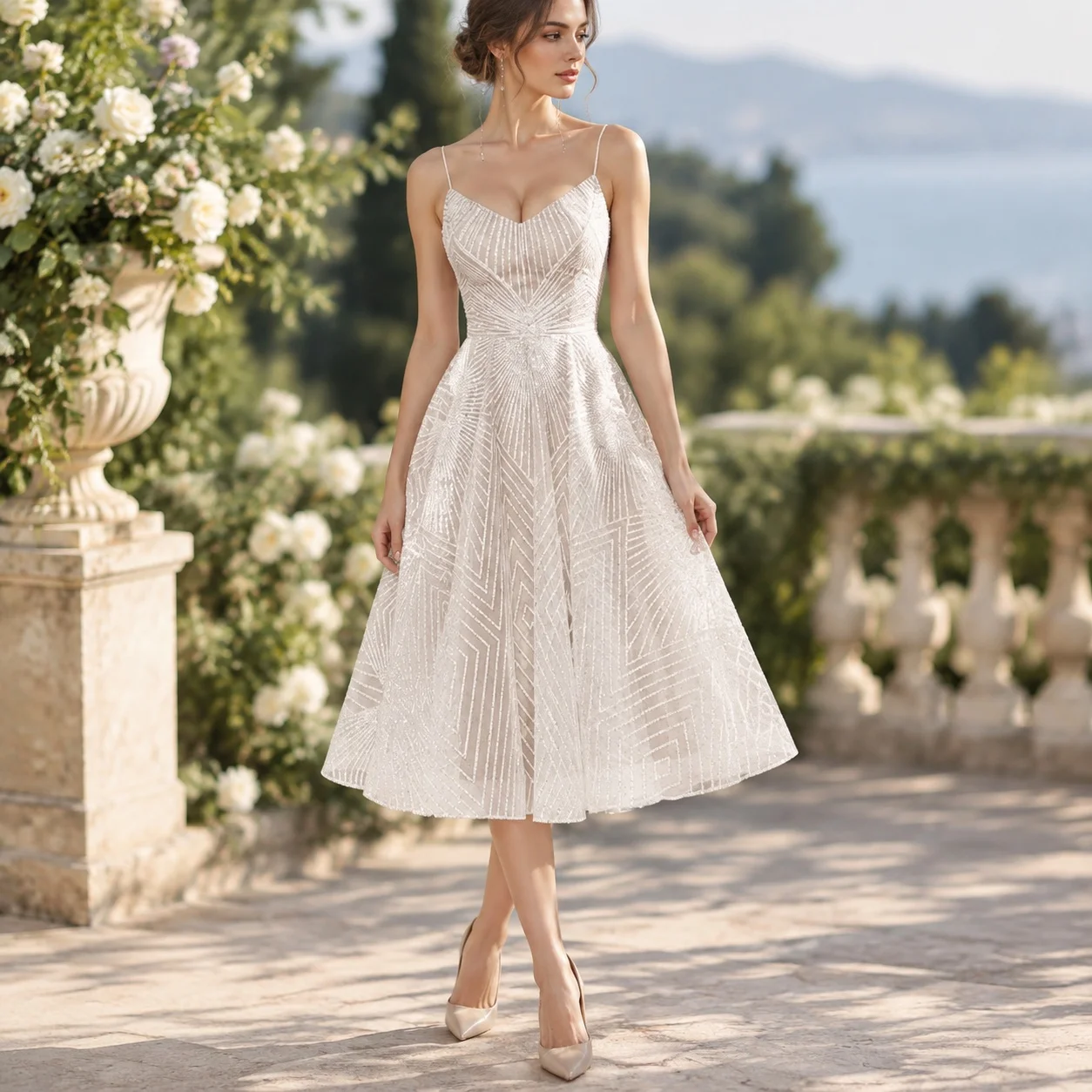 Summer Sleeveless Gown Long Sweet and Fresh Strapless Low Waist Camisole Dress with Zipper for Women Wedding Guest Dresses