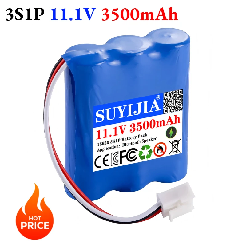 100% новый литиевый аккумулятор 18650 11.1В/12В 3500мАч, подходит для инфузионного насоса Koman STAR8000E ME600, аудио, аккумуляторный блок 12.6В 3S1P.